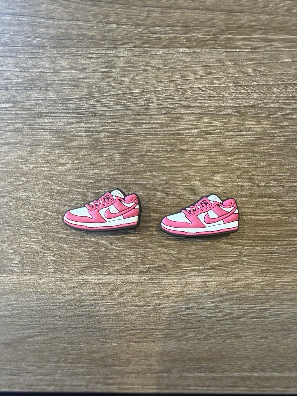 2 Retro Sneaker Shoe Charms Multi Color Accessories Fits Crocs Wristbands